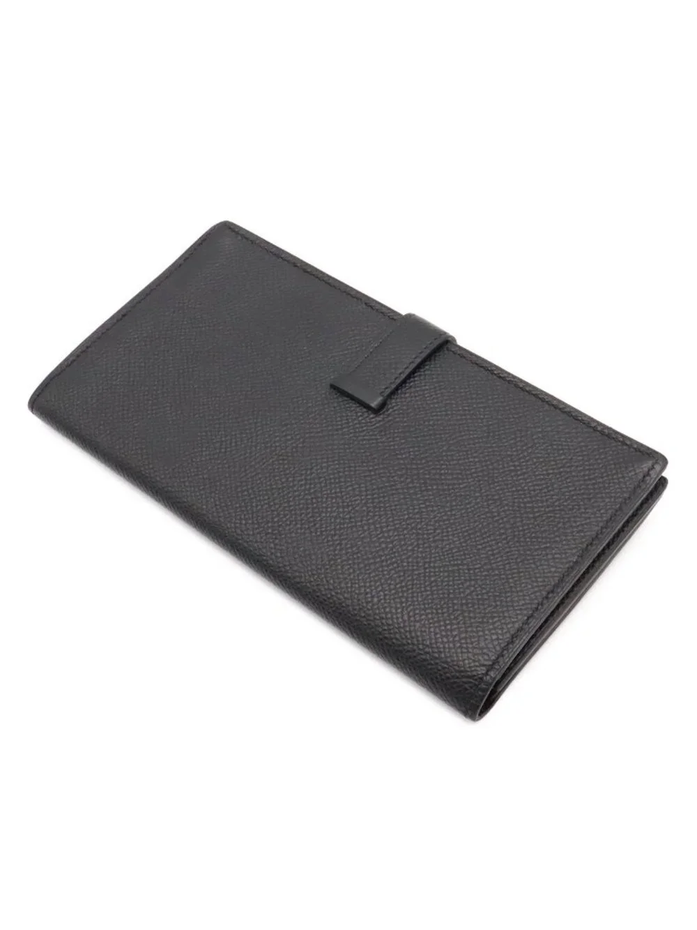 Hermes Bearn Soufflet Wallet Bifold Veau Epsom Black Gold